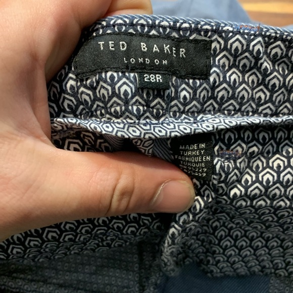 Ted Baker Light Blue Twill Weave Chino’s 28R Sturchi - Picture 11 of 12